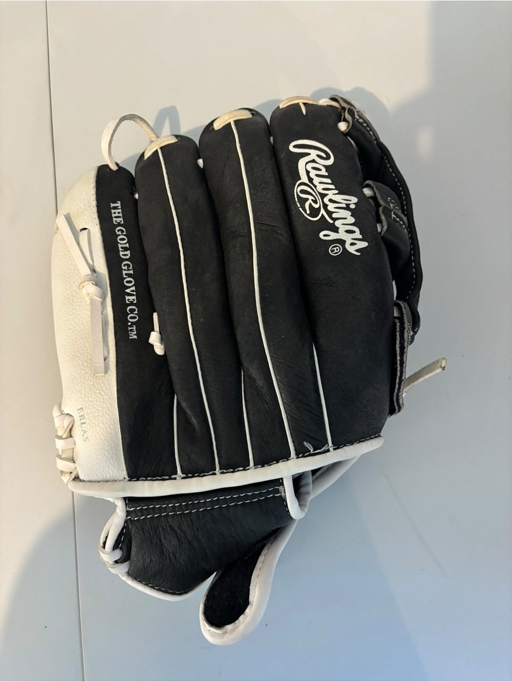 Rawlings Highlight Series 12.5" Fastpitch Softball Glove Black White RHT